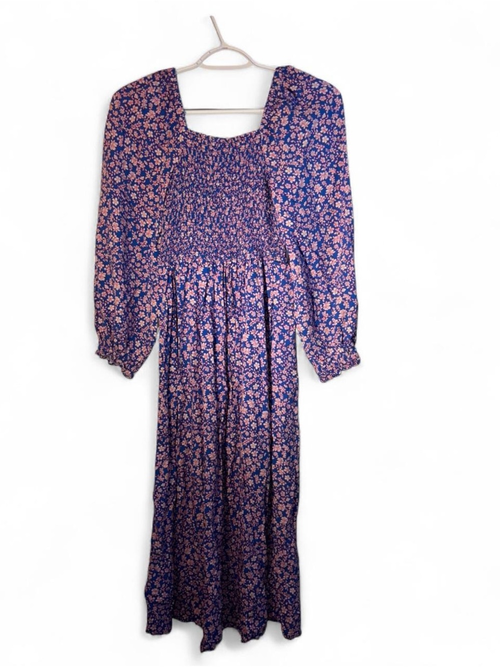 J. Crew Floral Smocked Midi Dress - Picture 3 of 8